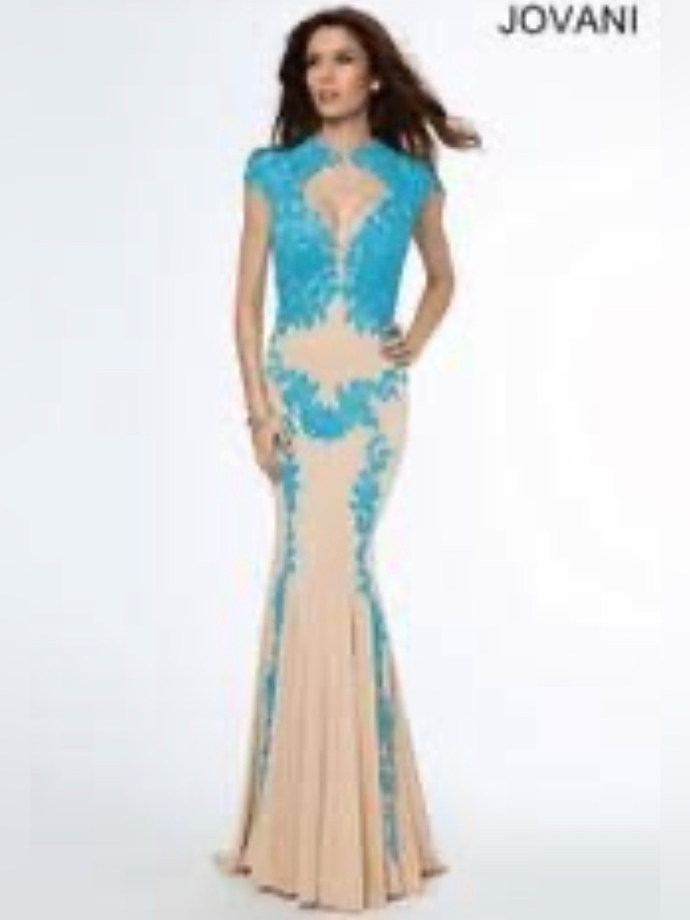 Jovani Prom Dress 89902 Sz 6 Formal Mermaid Gown NWT Sz 6 $598 Nude